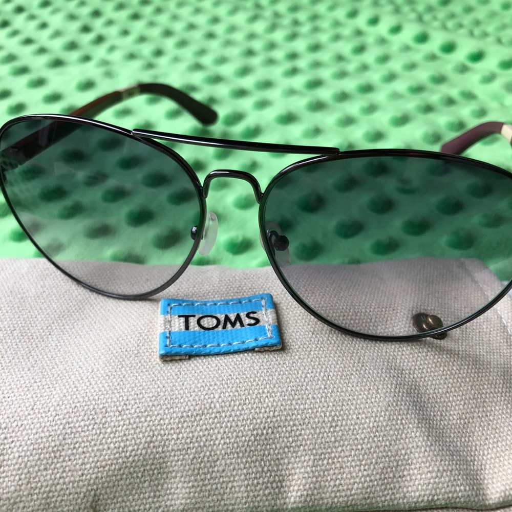 Toms Mavrick Gunmetal Unisex Sunglasses
